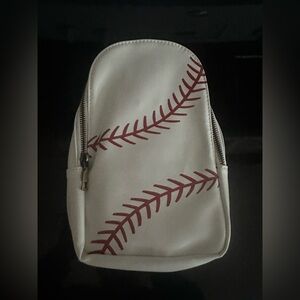 NEW Sling Bag Women Crossbody Baseball PU Leather Wide Guitar Strap Purse